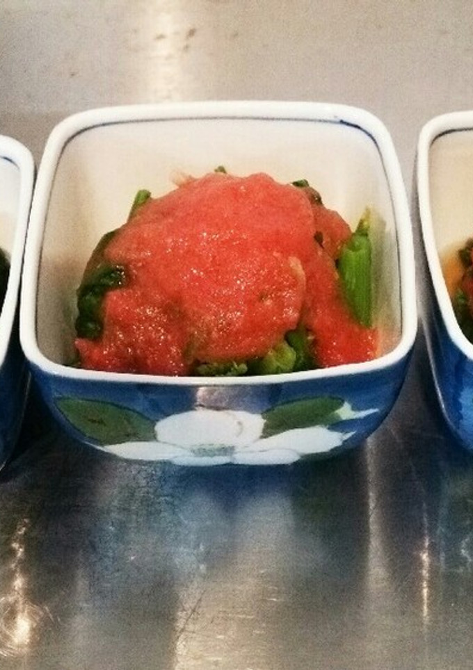 ほうれん草のトマトお浸し-レシピのメイン写真