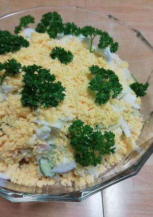 菜の花畑のようなポテトサラダ-レシピのメイン写真