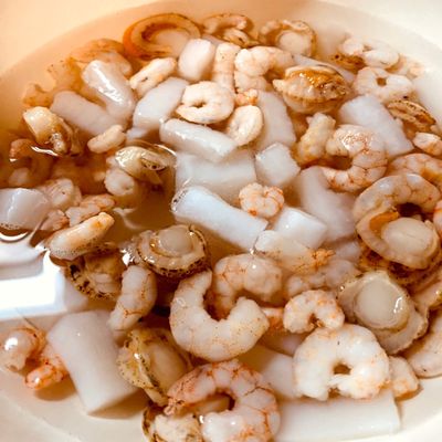 シンプル美味しいシーフードミックス解凍 by miyabi