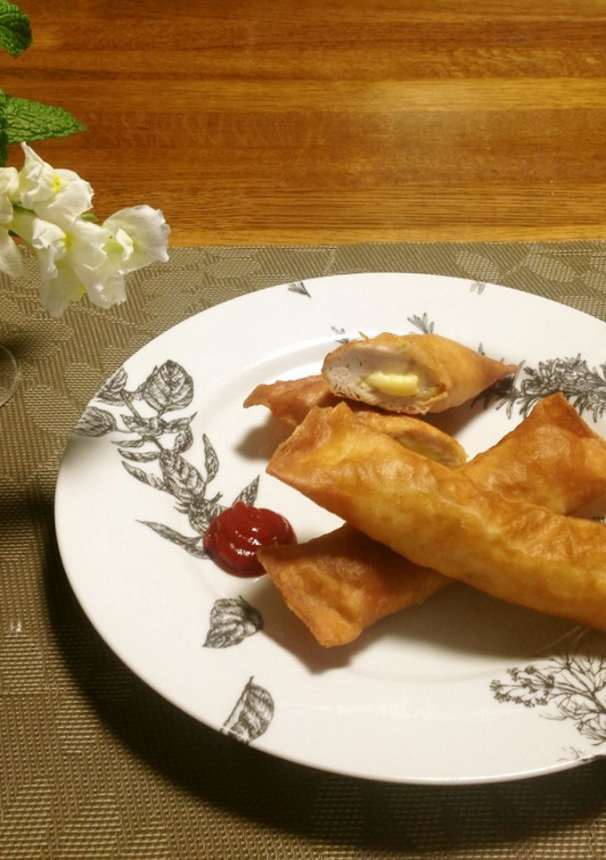 鶏ささみとチーズの春巻き-レシピのメイン写真