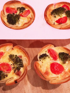 餃子の皮でミニキッシュ-レシピのメイン写真