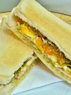 「とろろ昆布のサンドウィッチ」-レシピのメイン写真