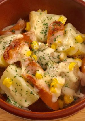 新じゃがウィンナーコーンのマヨチーズ焼き-レシピのメイン写真
