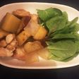 腸活!もも肉とサツマイモ炒め