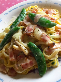 あるものだけでお手軽クリームパスタ-レシピのメイン写真