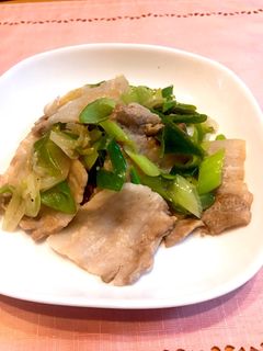 ねぎ塩豚バラ炒め-レシピのメイン写真