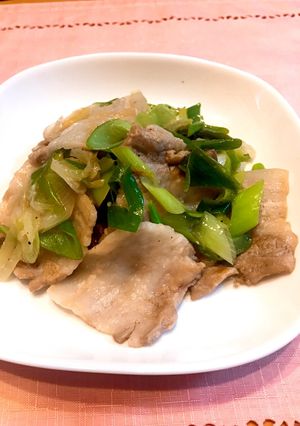 ねぎ塩豚バラ炒め-レシピのメイン写真