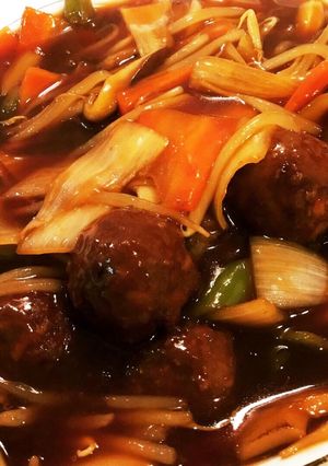 あるものだけで甘酢肉団子-レシピのメイン写真