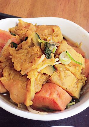 レンジで調味料1つ！かぼちゃの甘い煮物-レシピのメイン写真