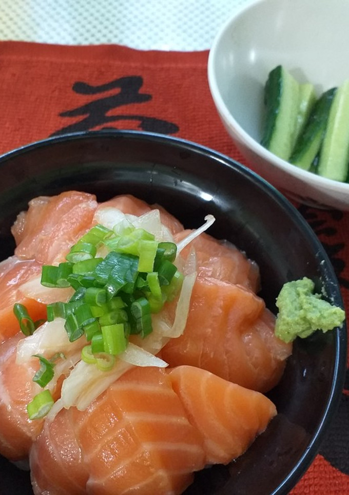 つゆ1本で簡単に作れる鮭丼!-レシピのメイン写真