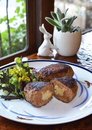 端午の節句に春のごちそうハンバーグ-レシピのメイン写真
