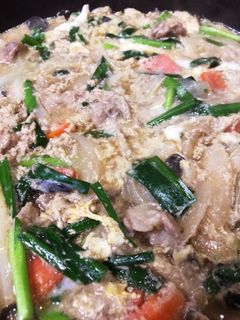 牛丼の残り汁で玉子とじ☆-レシピのメイン写真