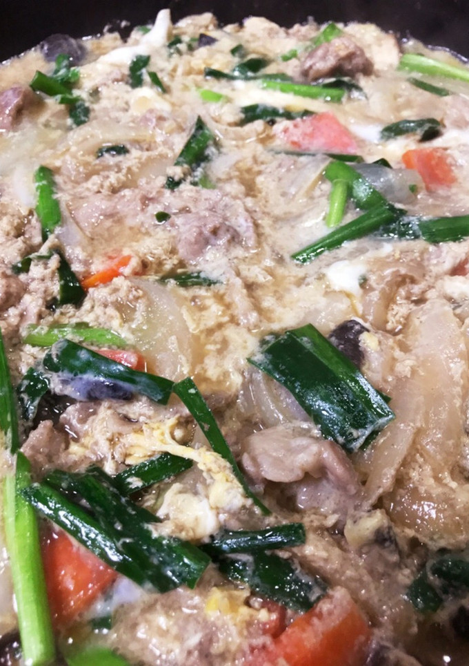 牛丼の残り汁で玉子とじ☆-レシピのメイン写真