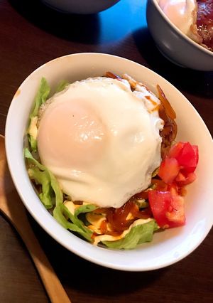 ロコモコ丼-レシピのメイン写真