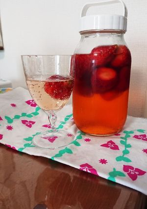 いちご酢☆腸活☆計量簡単-レシピのメイン写真