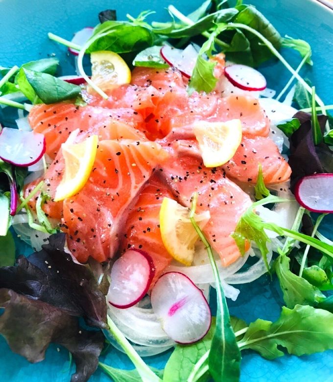 おもてなしに☆サーモンの特製カルパッチョ by CloveRキッチン