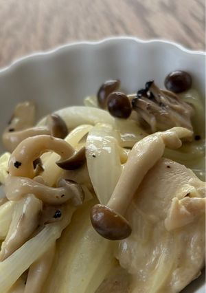 鶏むね肉としめじのハニーマスタード炒め-レシピのメイン写真