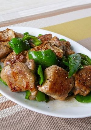 長いもの肉巻きとピーマンの塩炒め-レシピのメイン写真