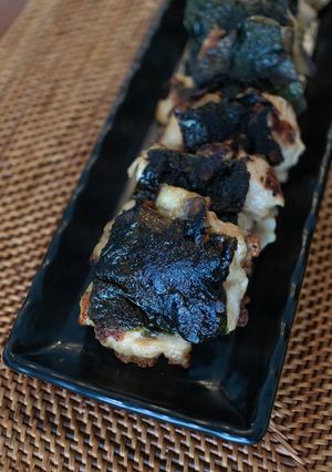 鶏むね肉となすのゴロゴロ磯辺焼き-レシピのメイン写真