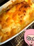 玉ねぎとツナの味噌マヨグラタン