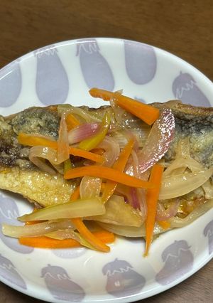 野菜の食感が楽しい　アジの南蛮漬け-レシピのメイン写真