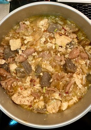 秋に食べたい!我が家のもつ煮込み♪-レシピのメイン写真