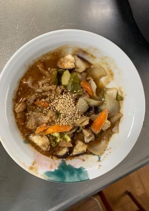 肉無チクワクリーミー梅ガパオ味野菜炒め-レシピのメイン写真