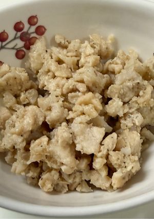 鶏むね肉とやげん軟骨のそぼろ-レシピのメイン写真