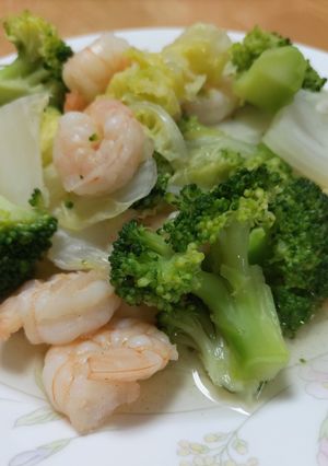 海老とブロッコリーの酒蒸し-レシピのメイン写真