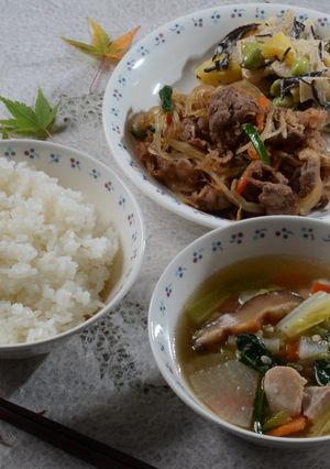 茨城の野菜たっぷり 韓国風定食-レシピのメイン写真
