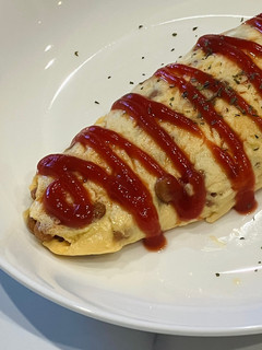 ケチャップで食べる納豆オムレツ-レシピのメイン写真