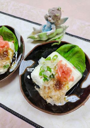 #☆熱々ごま油かけ冷奴♪美味♬節約レシピ-レシピのメイン写真