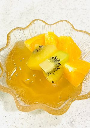 レモン汁でさっぱりレモンゼリー　-レシピのメイン写真
