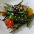 オクラとトマトの塩昆布サラダ