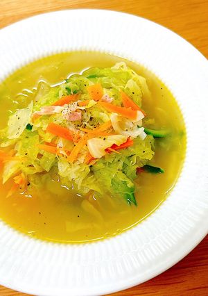 せん切り野菜の簡単スープ♪-レシピのメイン写真