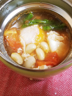 スープジャーでトマトと大豆のスープ-レシピのメイン写真