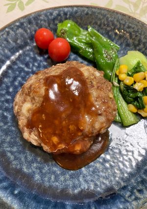 卵なしでもふんわりハンバーグ-レシピのメイン写真