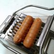 ゆで卵スライサーでウインナーカット