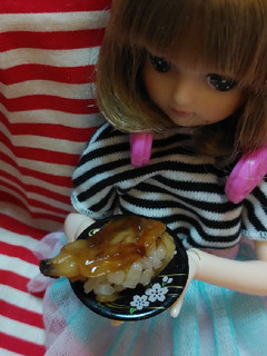 リカちゃんサイズ♡煮蛤風あさりの握りꕤ*-レシピのメイン写真