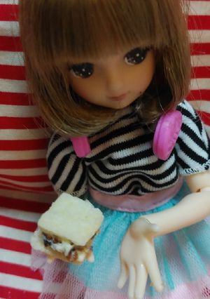 リカちゃんサイズ♡プルーンバターサンドꕤ-レシピのメイン写真