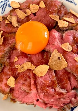 簡単！こくうまローストビーフ丼-レシピのメイン写真