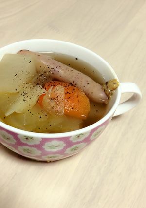 ごろごろ野菜のポトフ〜マスタード添え-レシピのメイン写真