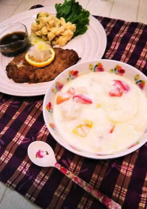 レンジで簡単★鶏団子のクリームシチュー-レシピのメイン写真