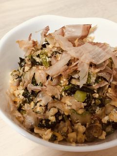 大根の葉で炒り豆腐-レシピのメイン写真