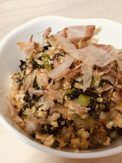 大根の葉で炒り豆腐-レシピのメイン写真
