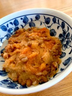 簡単おつまみ☆おろしで納豆キムチ-レシピのメイン写真