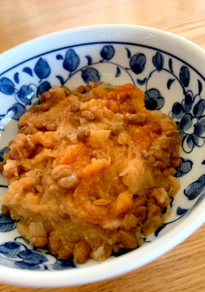 簡単おつまみ☆おろしで納豆キムチ-レシピのメイン写真