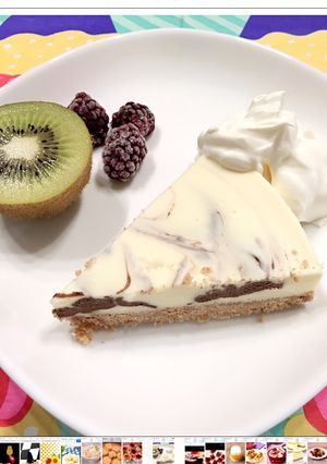 マーブルレアチーズケーキ-レシピのメイン写真