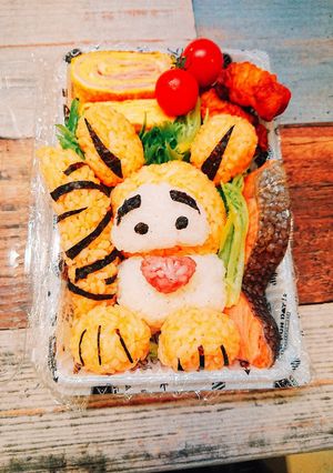 ディズニー ティガー♪♪キャラ弁♪♪-レシピのメイン写真