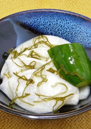 「がごめ入りカブとキュウリの浅漬け」-レシピのメイン写真